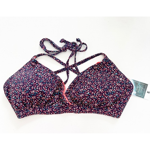 eidon Other - NEW Eidon Madison Wildflowers Fixed Triangle Convertible Strap Bikini Top Size E